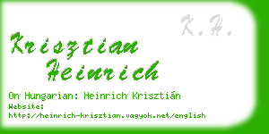 krisztian heinrich business card